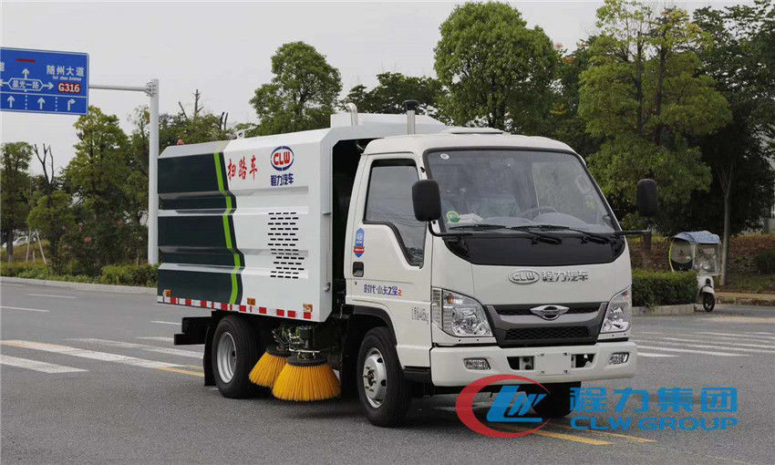 国六福田2.5方扫路车配置图片价格-湖北程力专汽